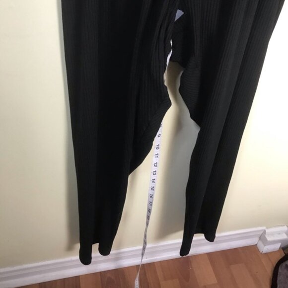 ASOS NEW Tag Curve Drawing Stretch Leggings Ribbed Cotton Pants Plus Size 6x - Picture 7 of 13